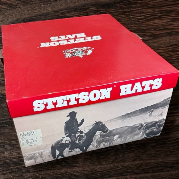 Vintage Stetson Beaver 4X Dark Grey Cowboy Hat - Picture 3 of 11